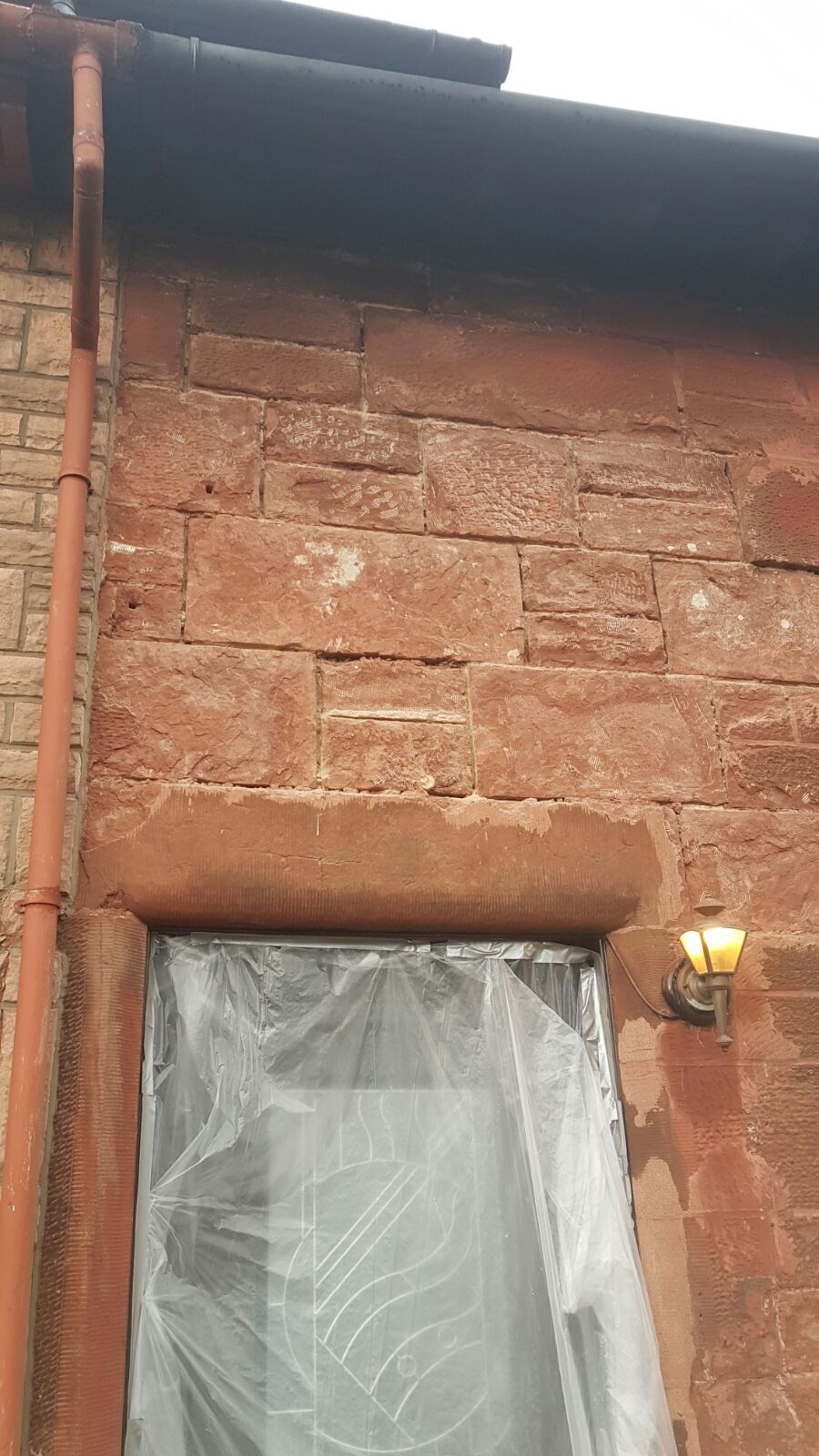 Full facade restoration project including structural repairs, Glasgow Road.