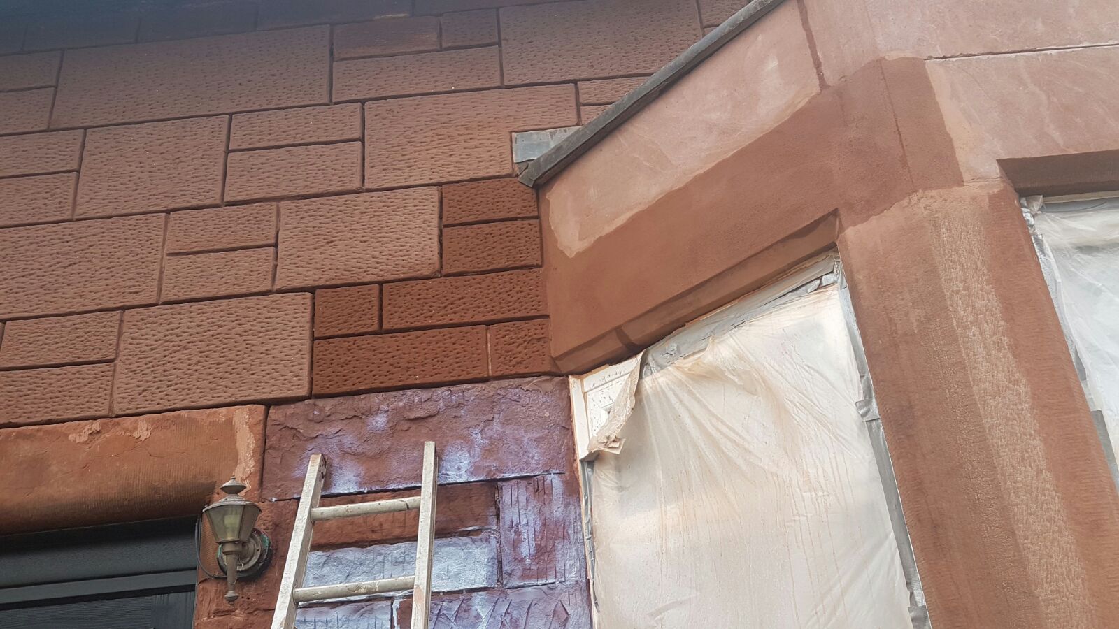 Full facade restoration project including structural repairs, Glasgow Road.