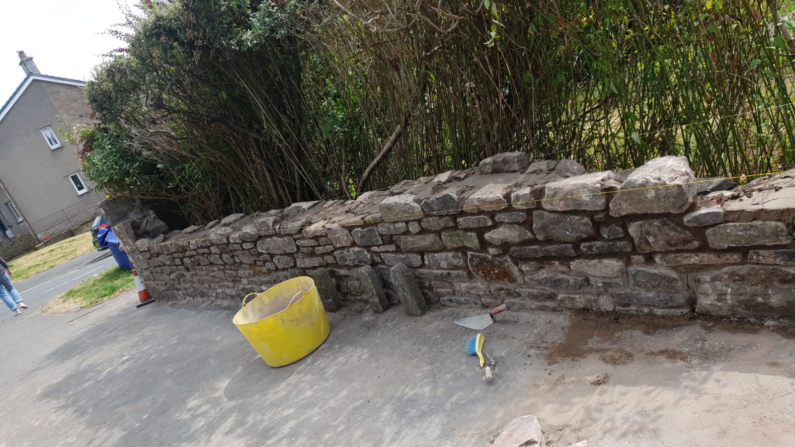 Damaged Boundary Wall Project, Helensburgh.